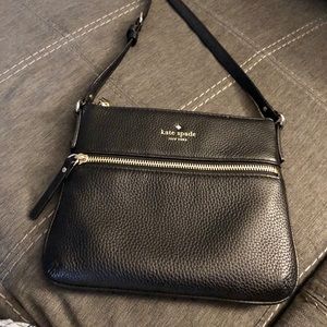 Kate Spade small black leather crossbody bag